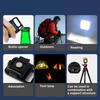 Mini LED Flashlight COB Rechargeable USB Multifunctional Outdoor Portable Keychain Hiking Work Light Magnet Fishing Camping