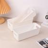 1 Stück Desktop-Aufbewahrungsbox für Schreibwaren Weiß Toilettenartikel Kosmetik Verschiedenes Kunststoff-Aufbewahrungs-Organisationsbox Schubladen-Organizer