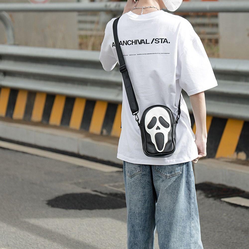 Korean Style Devil Ghost Shoulder Bag Small Bag Skull Crossbody Bag Casual   Travel