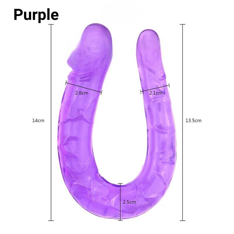 G Spot No Vibrator Sex U Shape Double Big Realistic Dildo Vagina Anal Penis Artificial Penis Dildos Sex Toys For Women Sex Shop