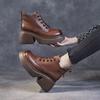New Style Shoes, Thick-soled Boots, Women's Shoes, Versatile Retro Single Boots, Height-increasing Women's Boots
