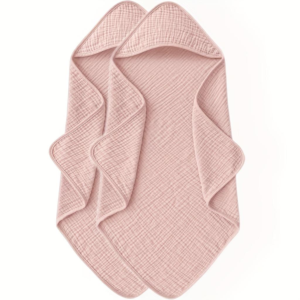 2pcs Hooded Towel Set 76.2cm X 76.2cm Beach Towel Ultra Soft & Absorbent Bath Towels Warm Unisex Cute Design Swaddling Clothes