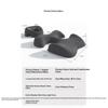 Memory Foam Face Pillow for Massage Bed Spa Salon Facial Hole Cushion with Chest Support for Comfortable Sleeping
