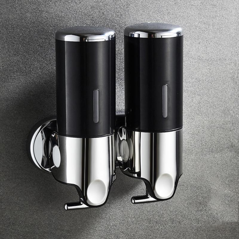 Manueller Seifenspender, Wandmontage, Handgelspender, Flüssigkeitsbehälter für Handseife, Shampoo, Spülung, Duschgel