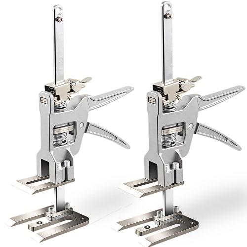 kilogorge Tool Jack Stand, All Metal, Set of 2, 200kg Load Capacity, Multi-Function Height Adjuster with Ruler for Fine Adjustment, Labor-Saving, Dura