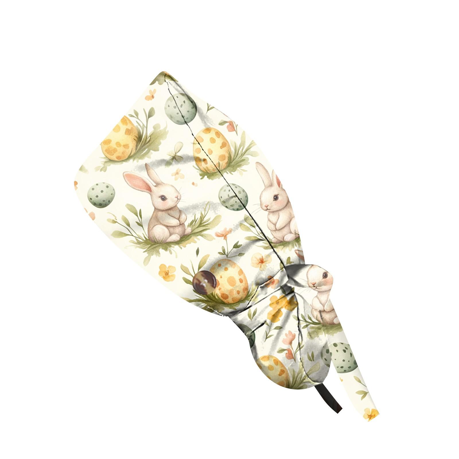 

Модная рабочая кепка с пасхальным принтом, повседневная женская кепка с хвостиком, кепка с мытьем, кепка Baotou One Size