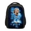 Haaland Double layered Backpack Football Star School Bags Rucksack Football Sports Bookbag Travel Large Capacity Backpacks