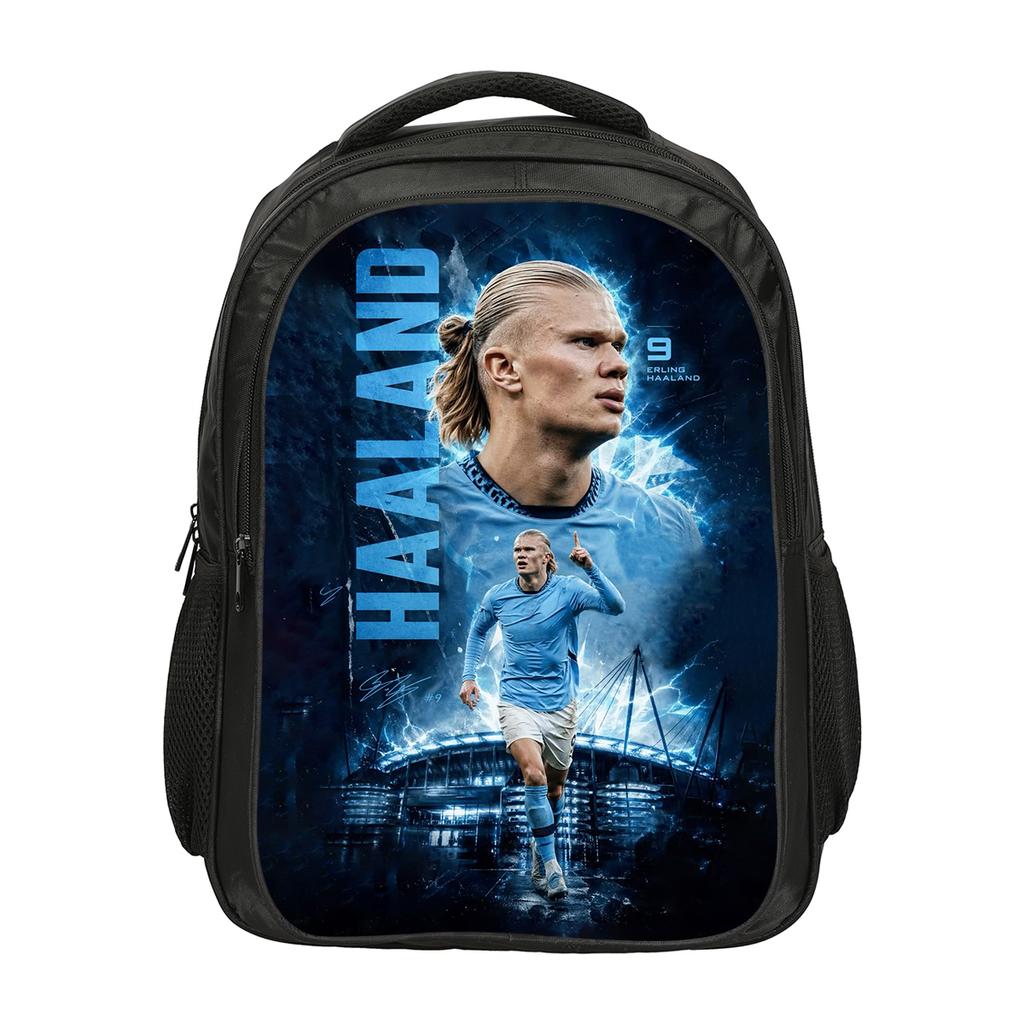 Haaland Double layered Backpack Football Star School Bags Rucksack Football Sports Bookbag Travel Large Capacity Backpacks