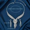 Ladies' Zircon, Equipped with Rhinestone Tassel Earrings, Necklaces, Bracelet Sets, Wedding Party Accessories