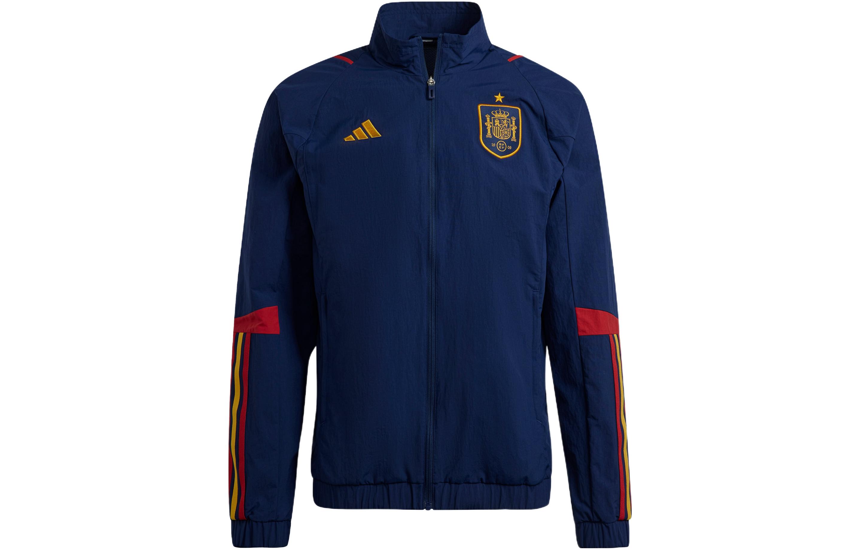 Adidas Jackets Men s Dark Blue Stand Collar Moderate Other HE8813 XXL