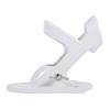 2 Angle Aluminium Alloy Flag Pole Holder Mounting Wall Mount Flagpole Windsock Bracket White