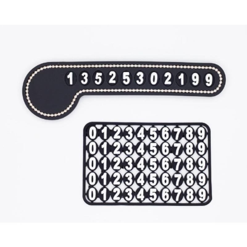 Car Temporary Parking Card Phone Number Card Plate Telephone Number Stop Luminous Parking Aid Garage Car Interior