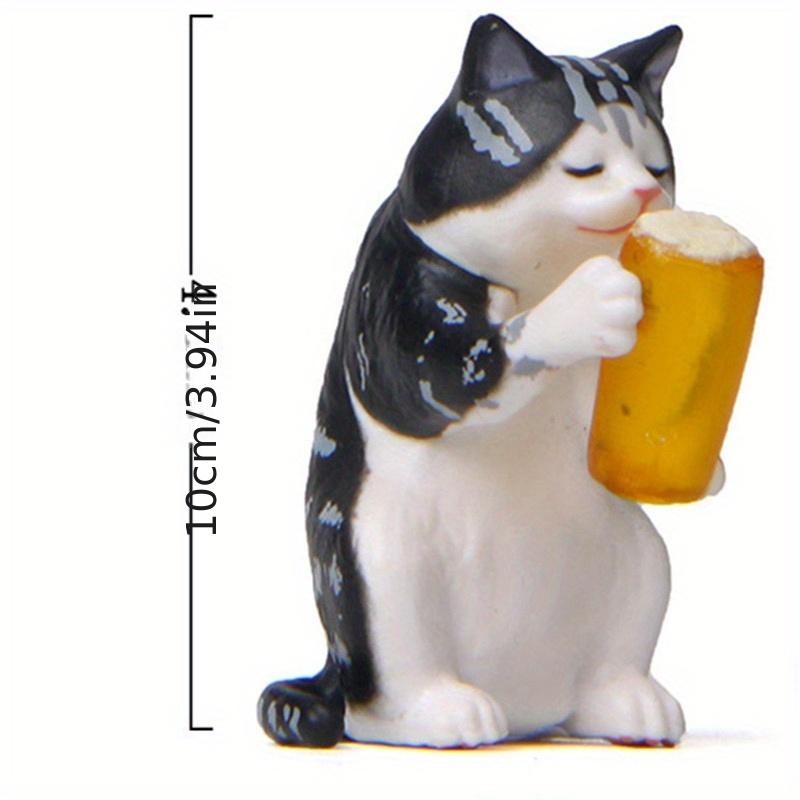 

Самовосстанавливающаяся теплая пивная игрушка-кошка, корейская творческая выпечка, садовая кукла, 1 шт., пьяный тигр, кот чёрный