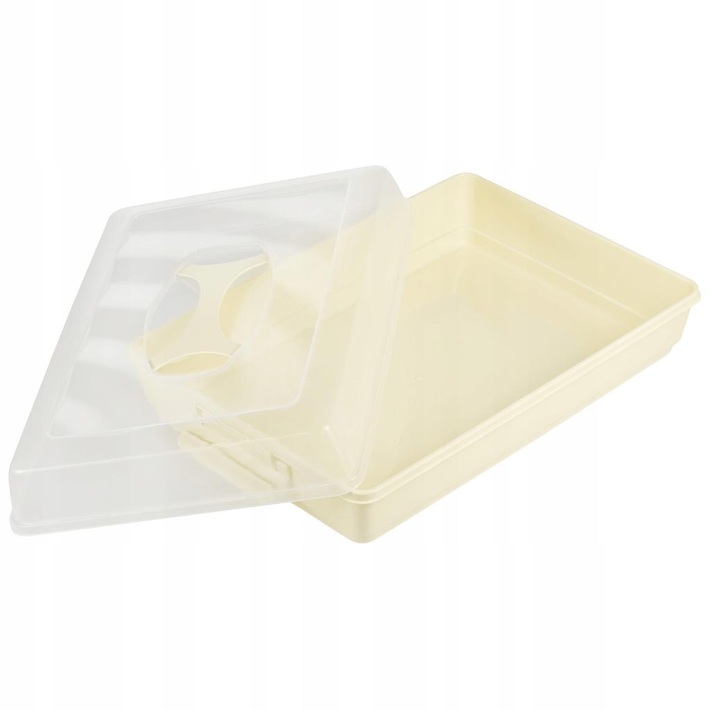 KADAX Pojemnik Plastikowy Prostokątny Na Ciasto Wypieki Tort Pudełko Duży