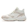 Anta Walker Leather Lined Warm Thickened High-Top Casual Shoes Kids Sneakers White Gray 922618923-1
