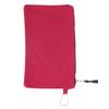 Bolsa de herramientas con cremallera multipropósito de lona impermeable portátil con mosquetón para almacenamiento rojo oscuro