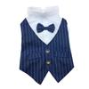 Pet Clothes Dog Shirt Dog Tuxedo Bow Tie Shirt for Boy Dog Wedding Party Bulldog Pug Puppy Costume Pet Teddy Summer Thin Outfits