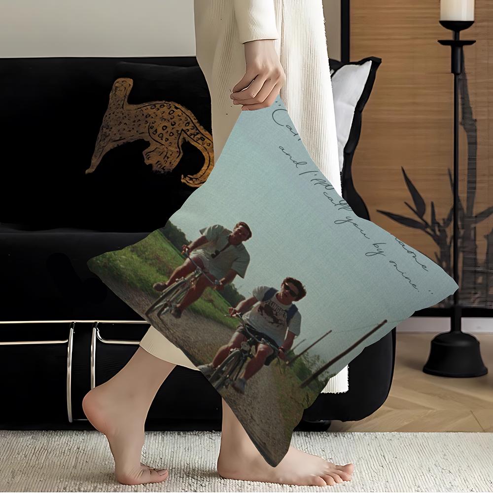 Film Posters Call Me By Your Name Cushion Cover Inches Farmhouse Decor Home Throw Pillow Covers For Couch Decorations