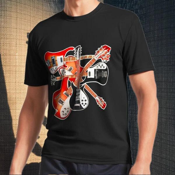 Men s and Women s T-shirts Rickenbacker Guitar Celebration abstract XXXXL