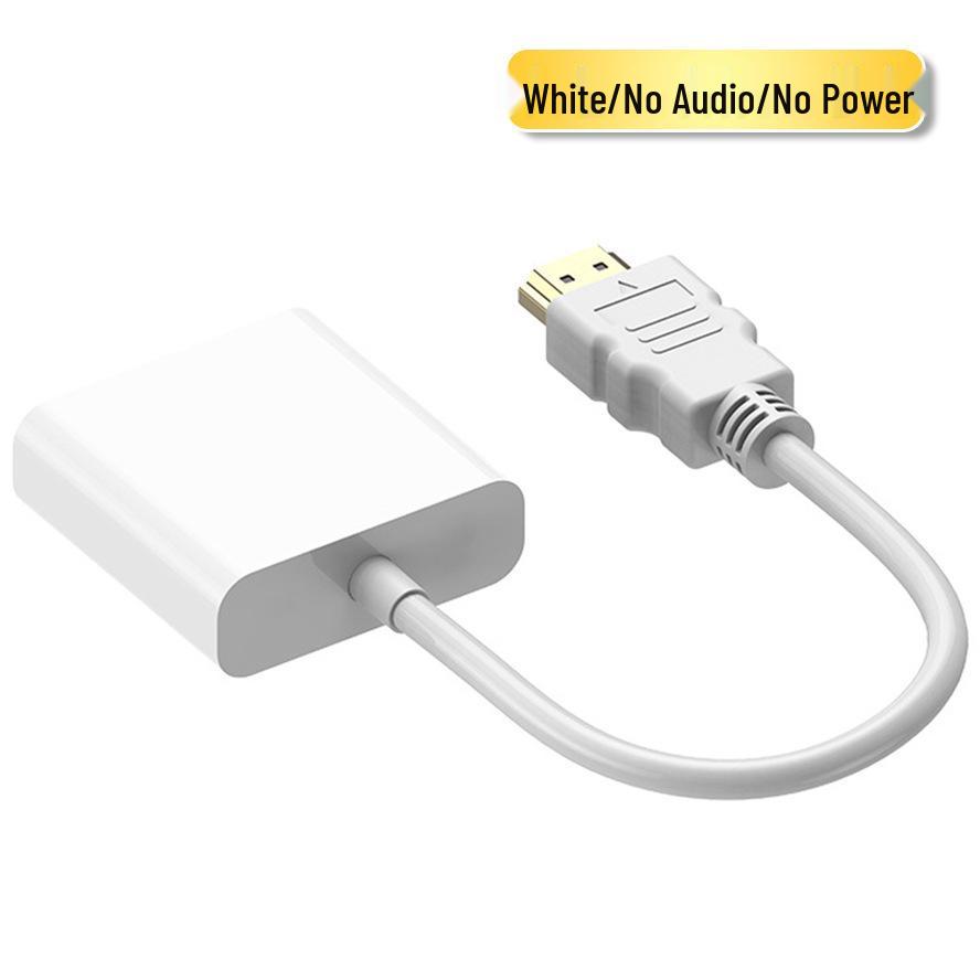 HDMI to VGA Cable Converter with Audio for TV, Monitor, or Projector