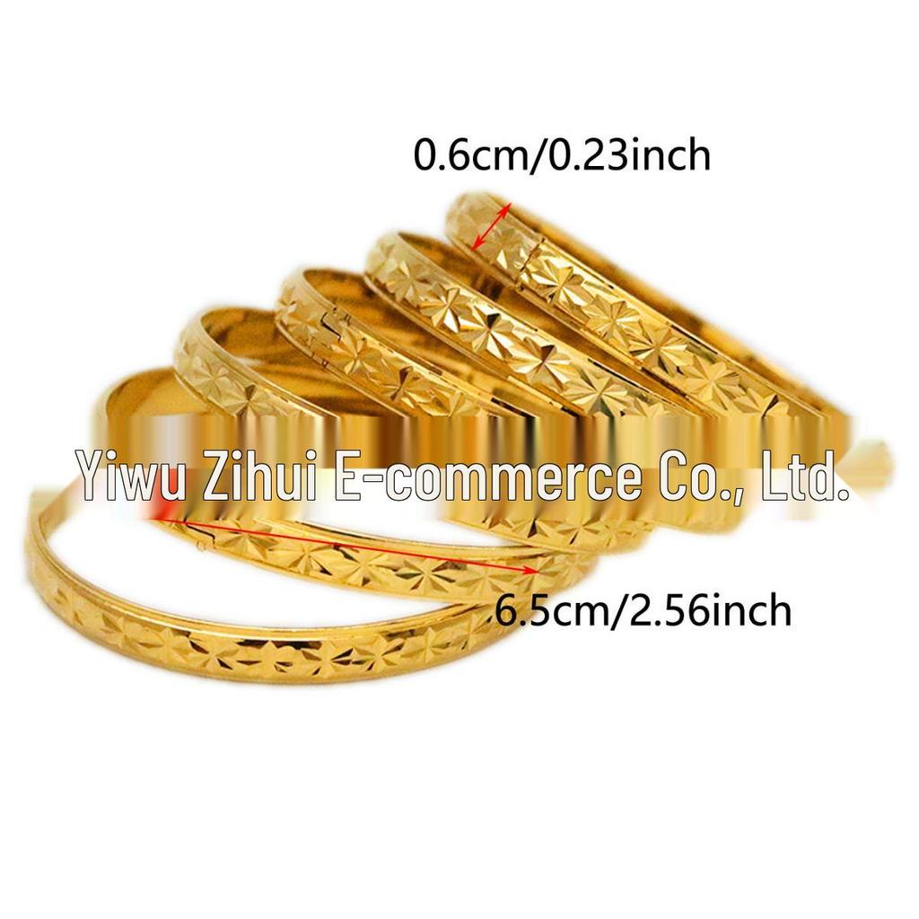 Vietnam Sand Gold Bracelet - Vacuum Electroplated Color Retention, Ladies Fashion Jewelry, Elegant and Simple Gift