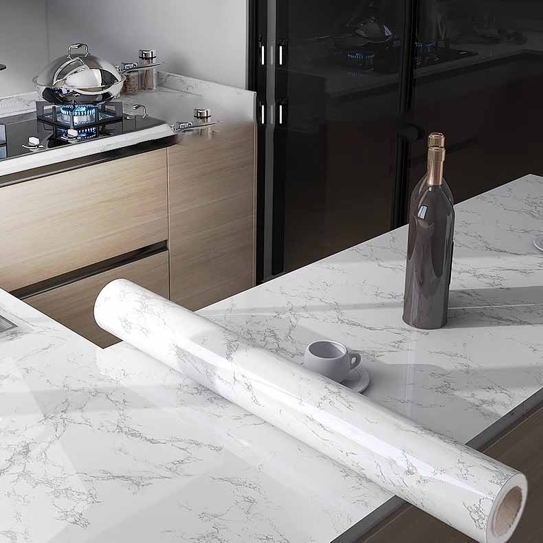 Self-adhesive Marble-pattern Oil-proof Kitchen Countertop Film Heat-resistant Renovation Moisture-proof Wall Sticker
