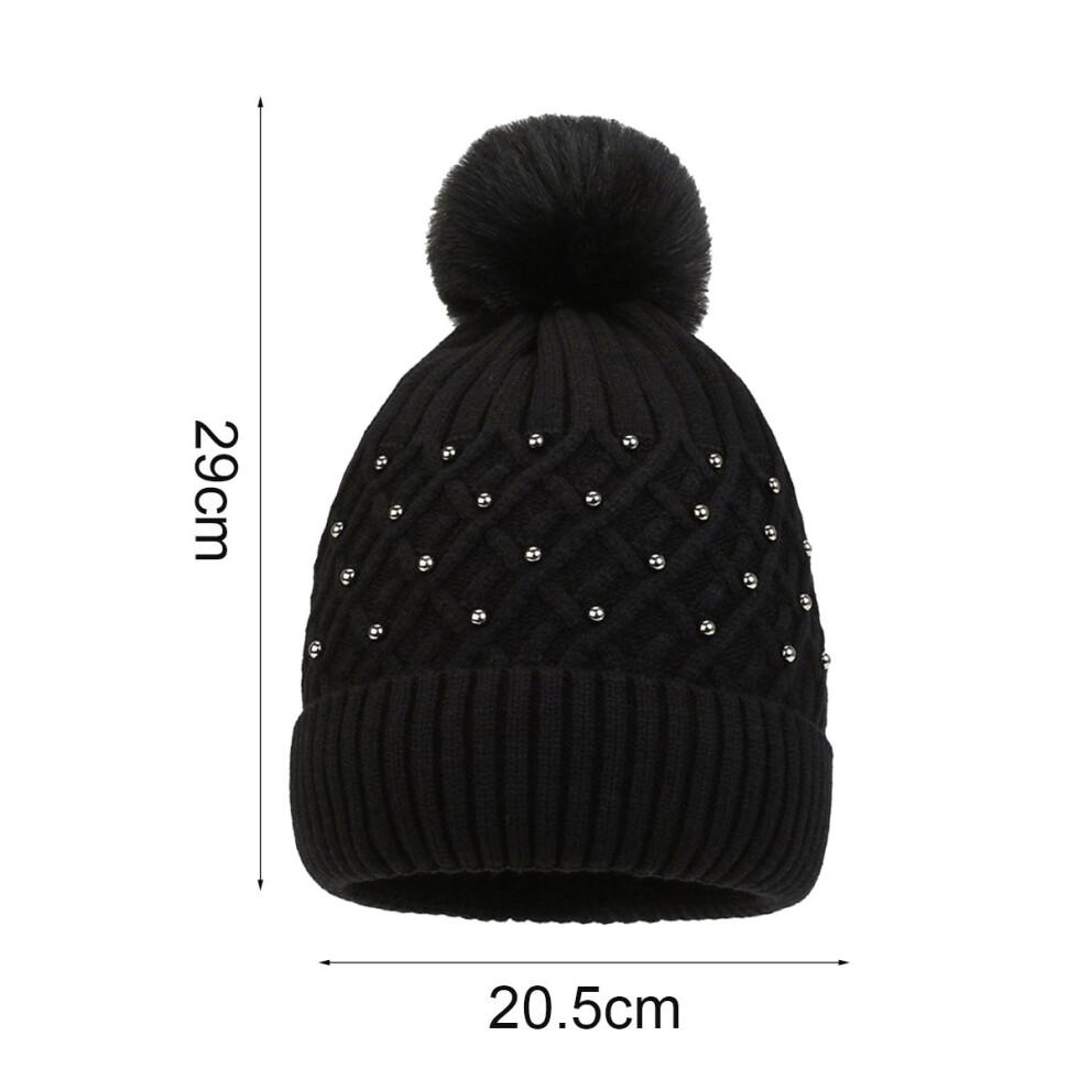 Women's winter knit beanie Warm knit beanie for women Knitted hat Riding knitted hat