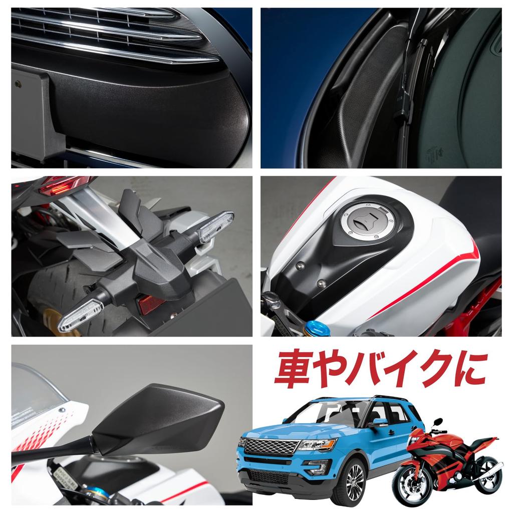 SurLuster Resin Coating for Unpainted Prevents Whitening and Contains UV Gives a Shiny Gloss To Rubber and Resin Includes Sponge Resin, Deterioration,