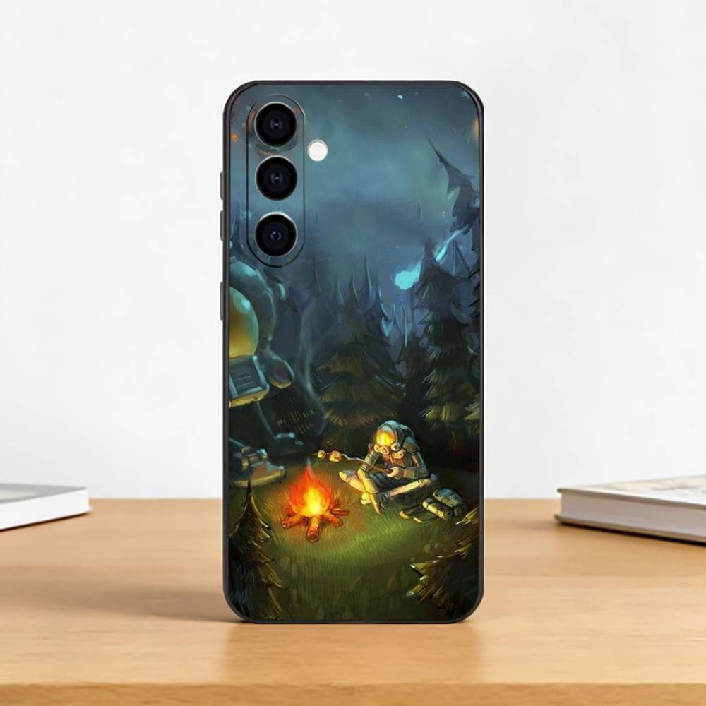 Cool Outer W-Wilds Phone Case For Samsung Galaxy A73,A72,A71,A70,A53,A52,A51,Soft Silicone Black Cover