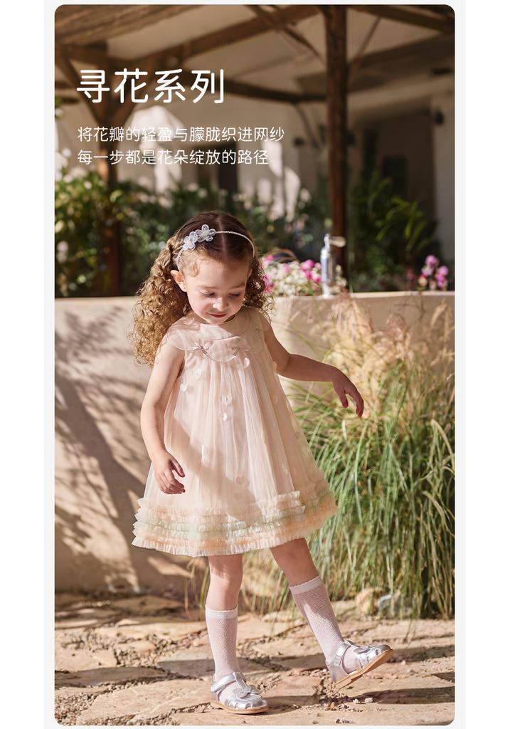 David Bella Girls' Dress Summer Dress New Children's Mesh Princess Dress Baby Birthday Dress