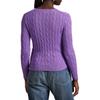 Polo Ralph Lauren Slim Fit Cable Knit Cotton Sweater Women Tops Spring-Violet WMPOSWENC021159-500