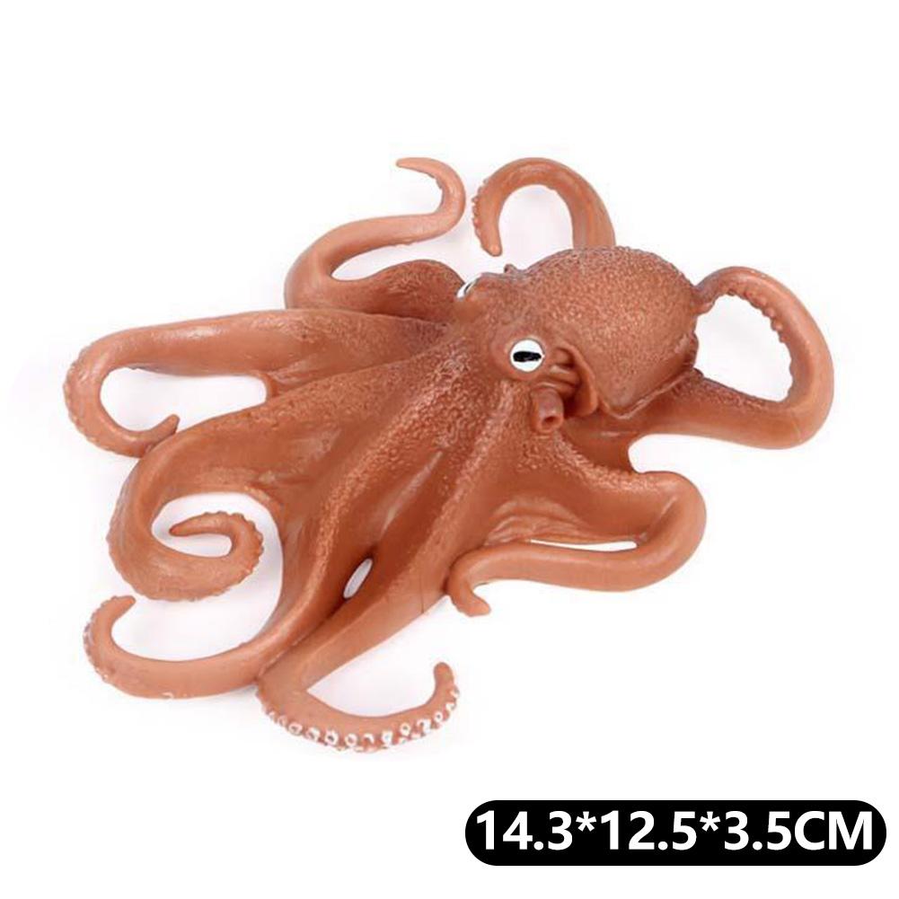 Simulation Octopus Crab for Kids Education Desktop Decor Collection Christmas Gifts Marine Figures Realistic Sea Animal Model