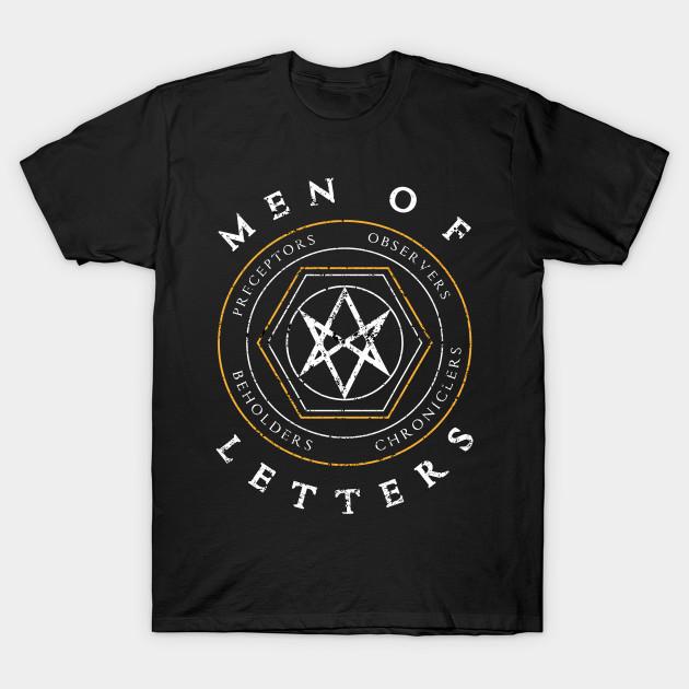 

Men Black Print T-shirt Men Of Letters Spn No-Cut Transfer Paper Print Cotton Tshirt M чёрный