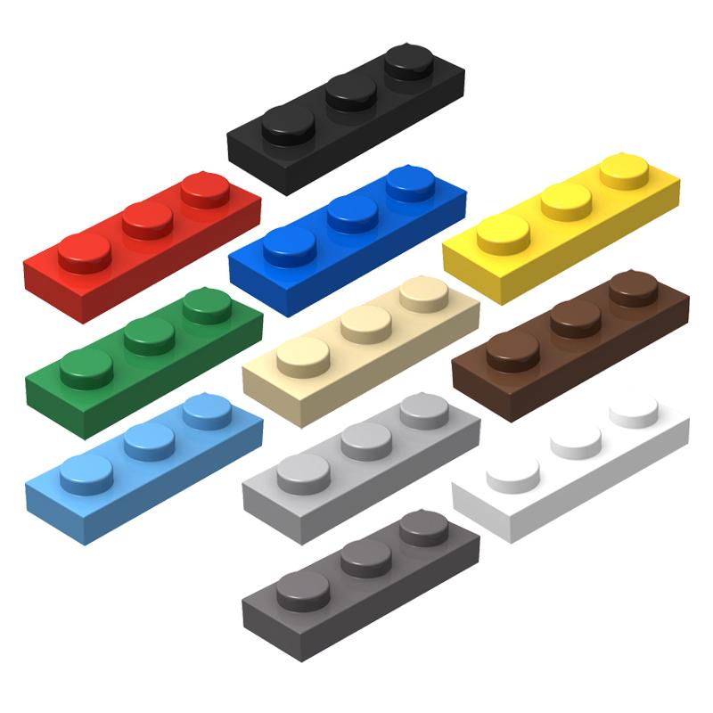 MOC 3623 High-Tech 1x3 Normal Board Accessory Set 20PCS Brick Building Blocks Gift DIY Educational Toys Children Assemblage Toy