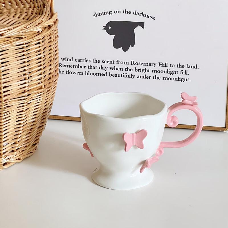 Meisjes Strik Keramische Koffiekop & Schotel Set