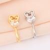 Stylish And Smart Love U-Shaped Nose Clip, Japanese And Korean Simple And Exquisite Personalized Nose Ring, Female Free Punching Love Nose Stud