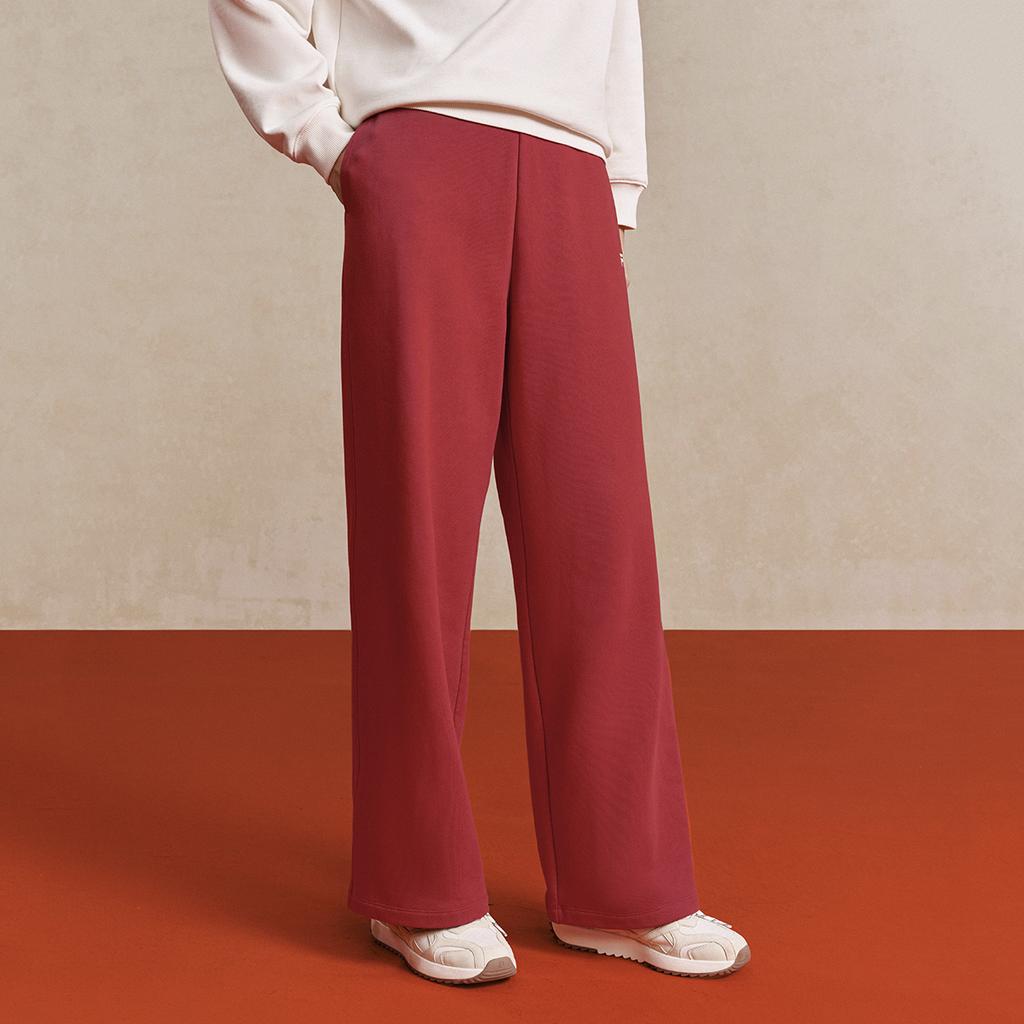 FILA Original Classic Minimalist Fashion Retro Versatile Comfortable Loose Casual Pants Women bottoms Red F51W619601FRD