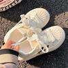 Platform White Shoes Women's 2025 New Popular Summer Mesh Shoes Women's Breathable Mesh Shoes Versatile Shell Head Board Shoes