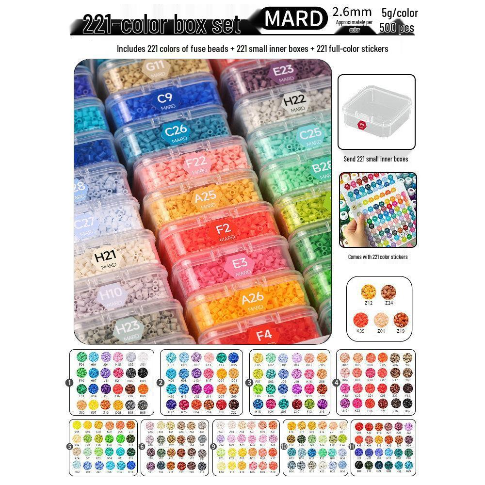 Haus 294 Color Fusion Perler Perlen Nachfüllset - 221 Spezialfarben DIY-Materialien