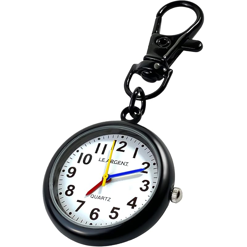 

[Factory shipment exceeded 70,000 units] pocket watch nurse watch clock key ring Kaichu clock [Japanese quartz Japanese battery] LE ARGENT (Le Arjan)