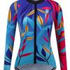 Womens Long Sleeve Cycling Jersey Breathable Quick Dry Mountain Road Bike Top