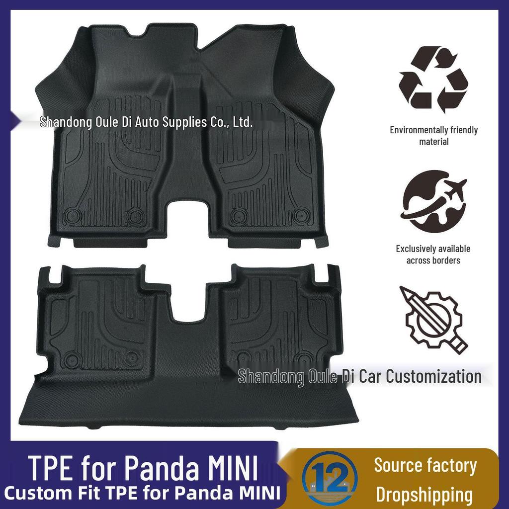 Panda Mini TPE Floor Mats: Eco-Friendly, Odorless Car Interior Protection