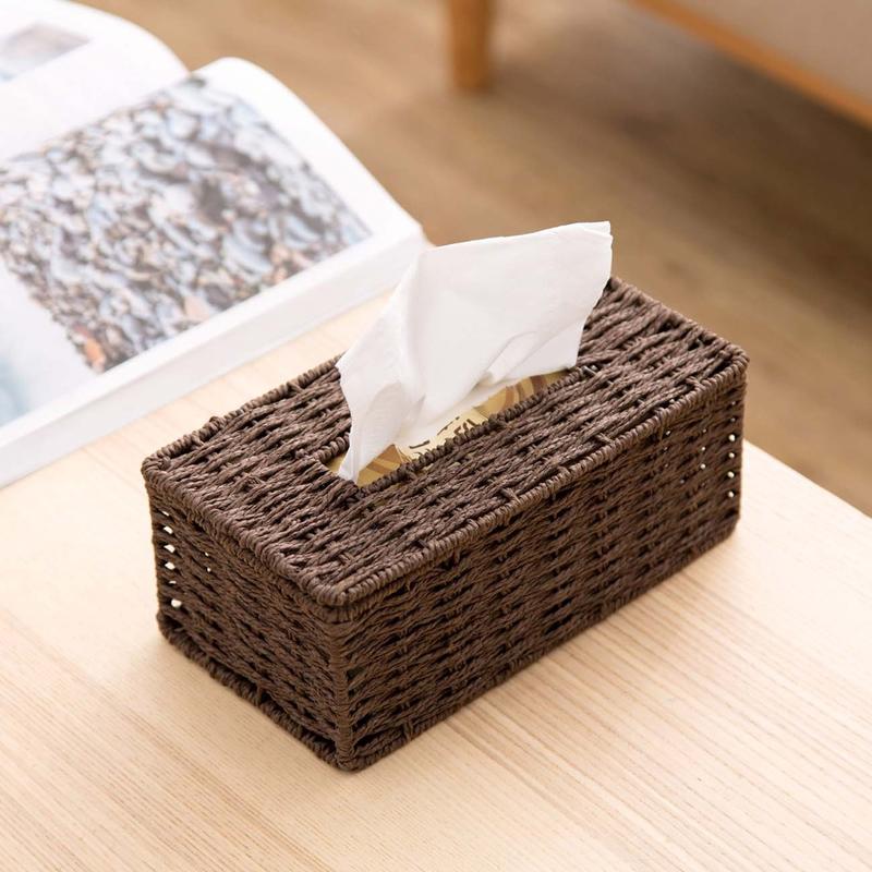 Rattan Napkin Box Retro Napkin Paper Type Napkin Container Cover