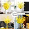 1Pcs Yellow Artificial Flowers Bouquet Orchid Fake Flower for Home Decor Garden Wedding Decoration Outdoor Flower Arrangement