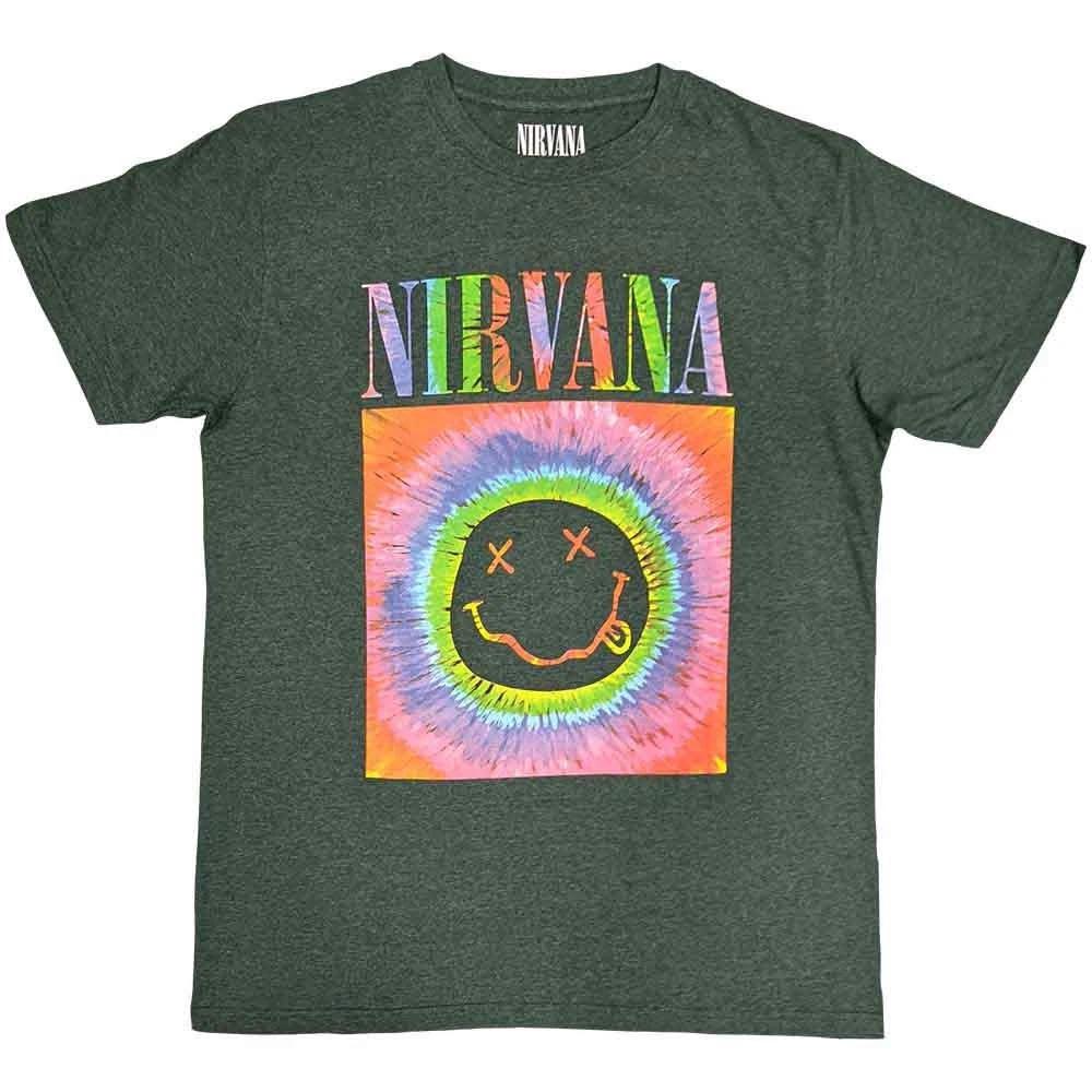 Nirvana Unisex T-Shirt: Smiley Glow Box (Medium) 4XL