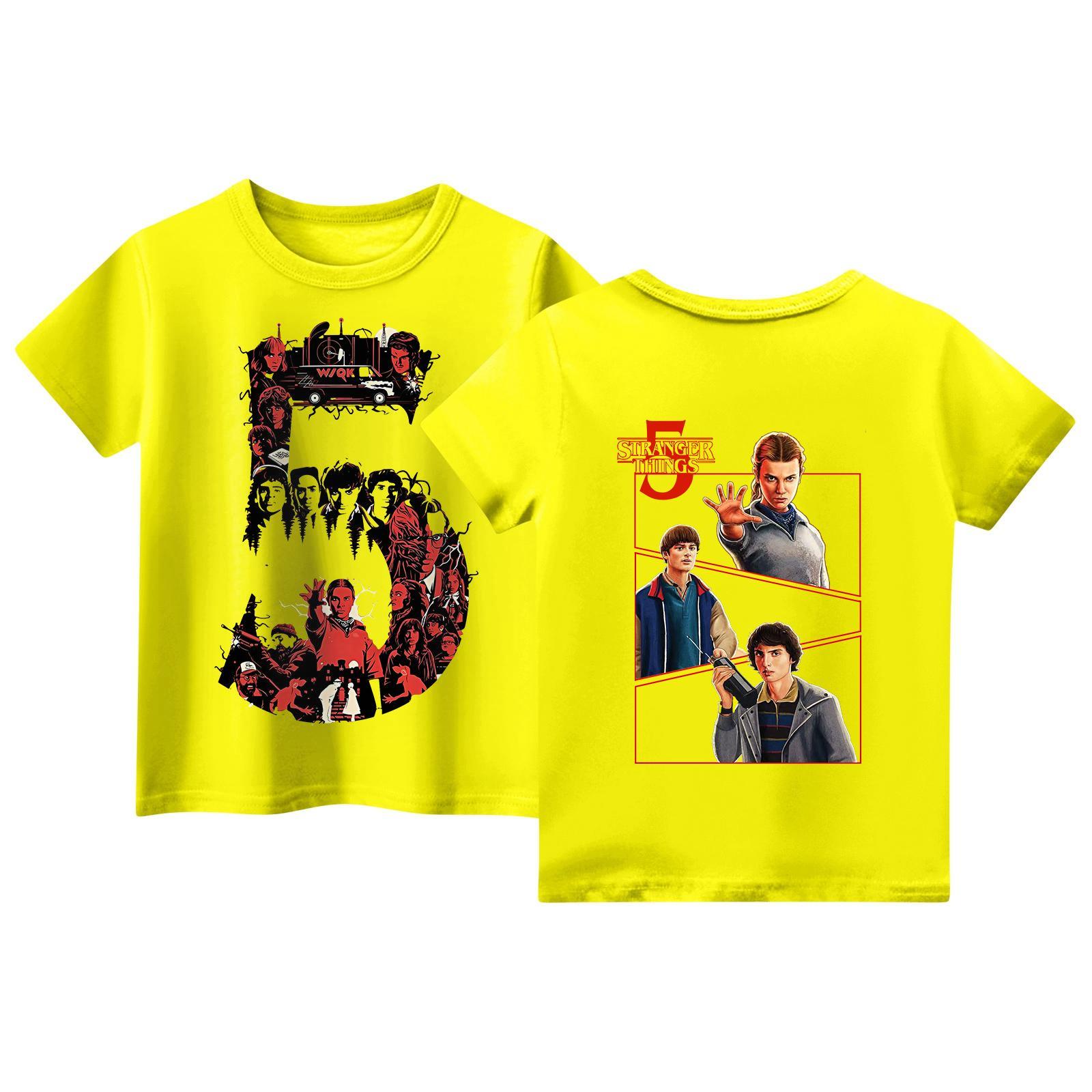 

Children s Short Sleeve Tops Casual Print T Shirt Round Neck Pullover Blouse 160