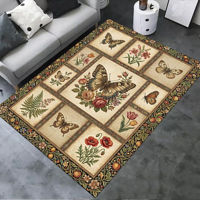 

2025 New Butterfly Decoration Carpet Rug for Living Room Bedroom Home Sofa Decoration,Kids play Non-slip Floor Mat23 40x60cm( 15x23in )