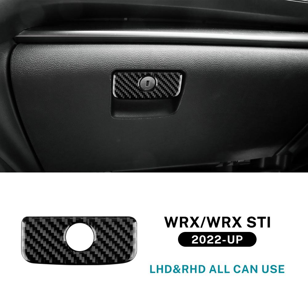 Real Soft Carbon Fiber Sticker For Subaru WRX/WRX STI 2025 2025 2025 LHD RHD Co-pilot Storage Box Handle Interior Accessories
