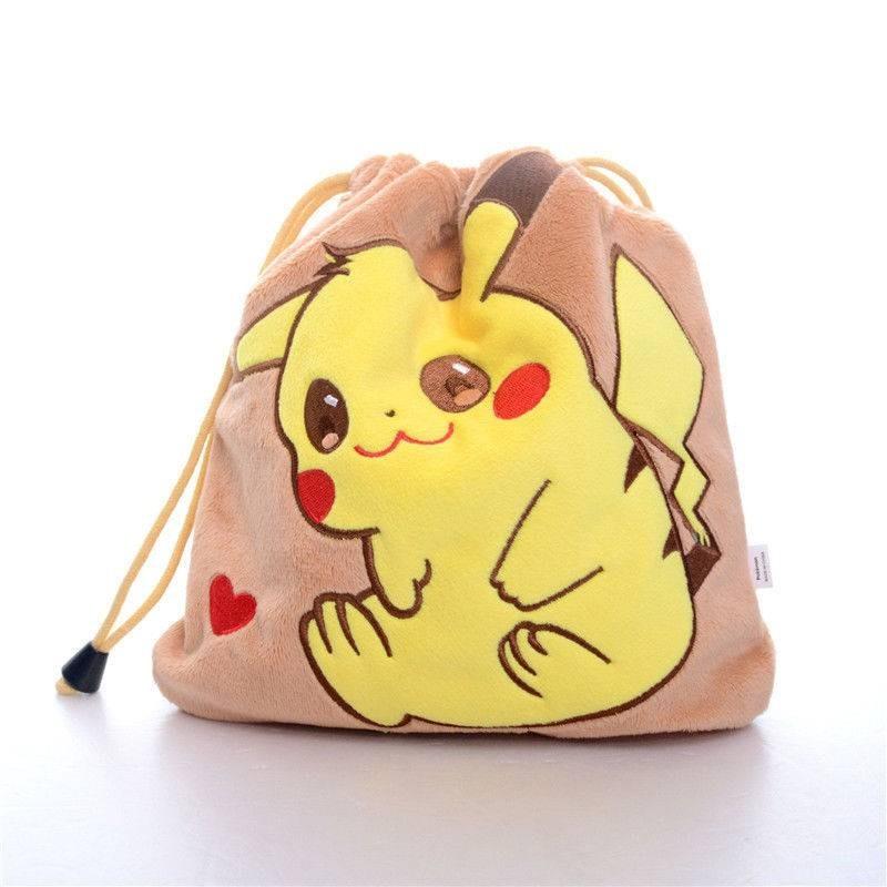 Eevee Pikachu Sylveon Umbreon Soft Drawstring Storage Bags Supplies