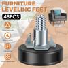 4/6/48PCS Adjustable Furniture Leveling Feet Furniture Levelers Hardware Tools Leg Levelers Table Feet Screw On Glide Leveler